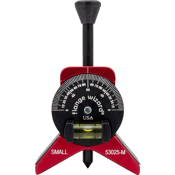 Flange Wizard Centerhoved til 1"+ rør med magnet og libelle