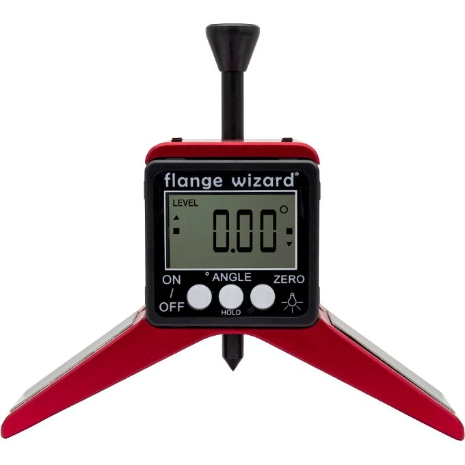 Flange Wizard Digitalt Centerhoved 4x90° til 3"+ rør med magnet