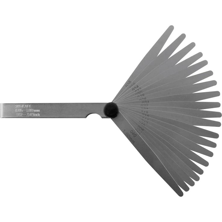 Søgerblade 0,05-1,00 mm (9 stk) 100 mm med konisk afrunding