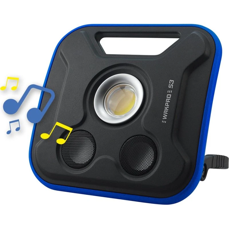 Wrkpro S3 Arbejdslampe 20W COB med Bluetooth-højtaler