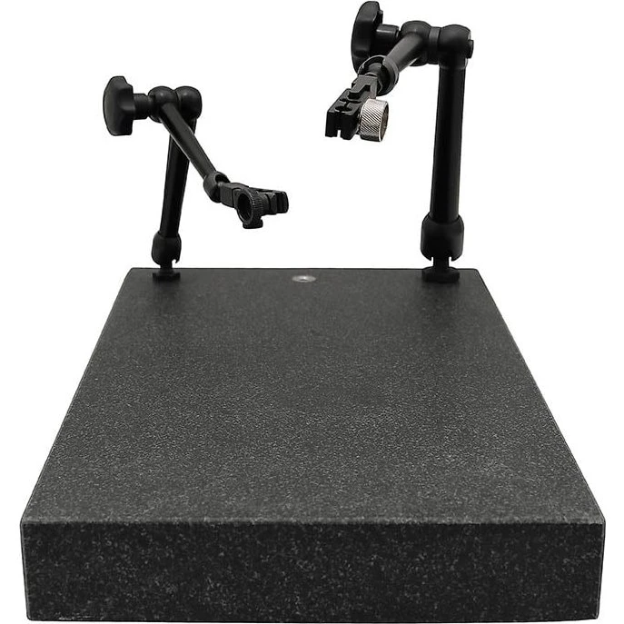 Granitbord 400x250x50 mm med 3xM8 gevindhuller DIN 876 Grad 0