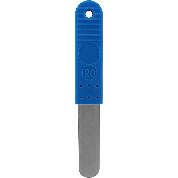 Søgerblad 0,20 mm med blåt plastikhåndtag (45 mm)