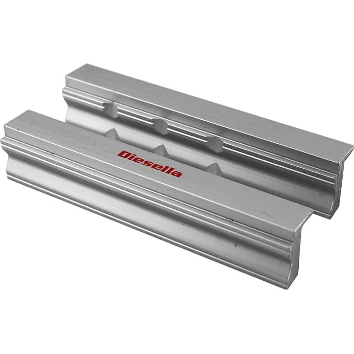 Alu. beskyttelseskæber 125 mm prisme med neodymium magneter