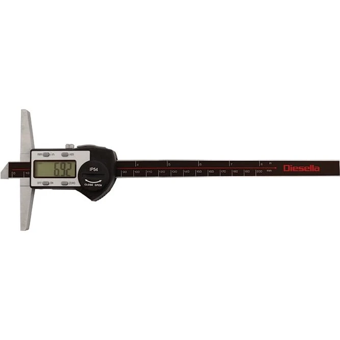Digital Dybdeskydelære 0-150x0,01 mm IP54 DIN862 Mini-USB