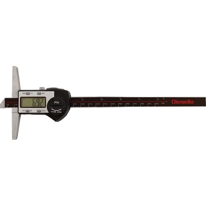 Digital Dybdeskydelære 0-300x0,01 mm IP54 DIN862 Mini-USB