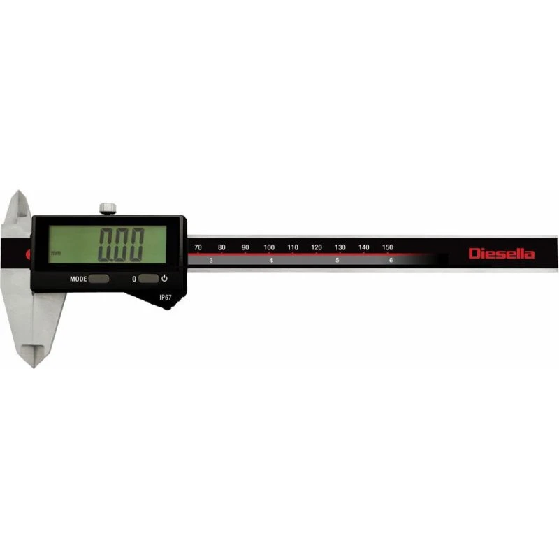 Diesella IP67 digital skydelære 0-150x0,01mm 40mm kæbelængde