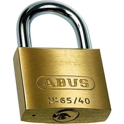 ABUS 65/40 Hængelås 40 mm, messing hus, hærdet stålbøjle