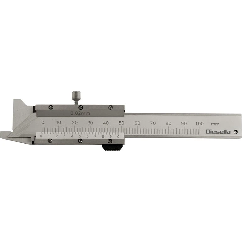 Kantfas skydelære 45° 0-50 mm x 0,02 mm