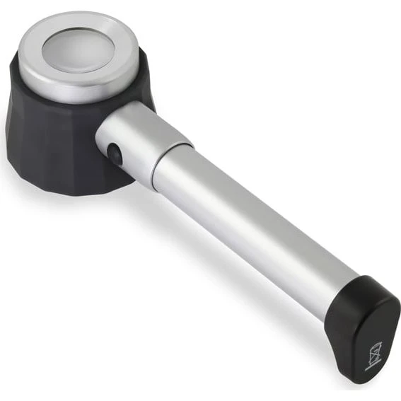 Lyslup 10X forstørrelse med 3xLED og 30 mm glaslinse