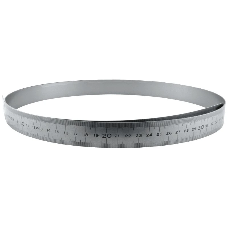 Stållineal 2500x13x0,5mm Flex-type med V-H graduering