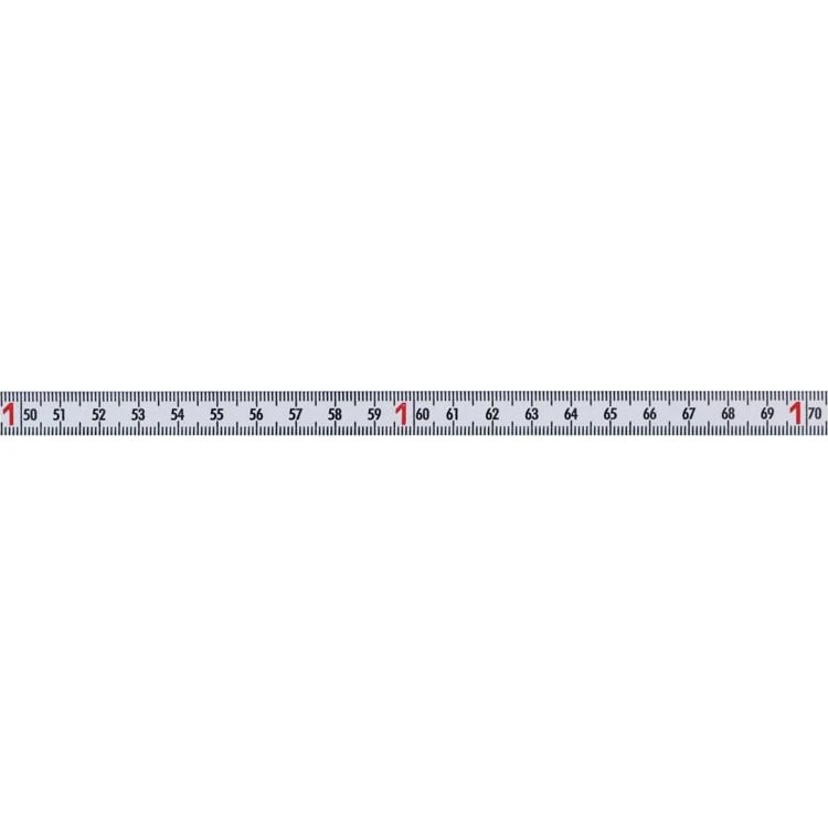 Pit Selvklæbende stålbåndmål 10m x 13mm V-H hvid