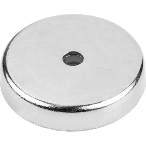 Ferrit pottemagnet Ø25 mm Ø5,5 mm hul (35N)
