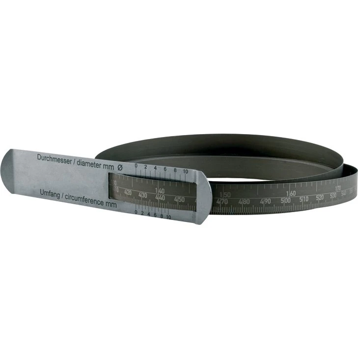 Stålmålebånd til omkreds (60-950 mm) og diameter (Ø20-300 mm)
