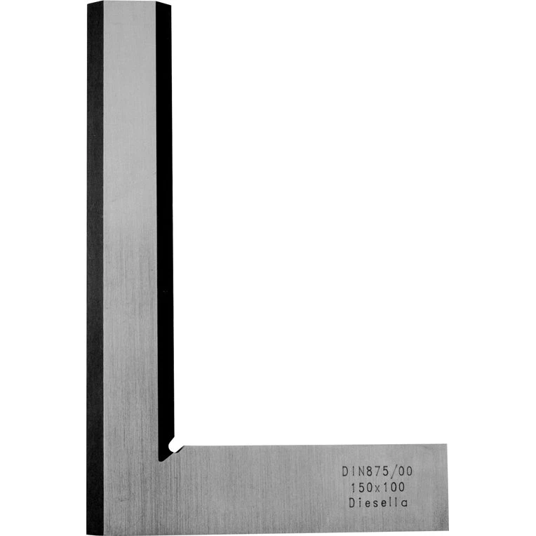 Hårvinkel 100x70 mm DIN 875/00 - Præcision i nøjagtighedsgrad 00