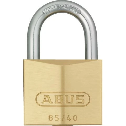 ABUS 65/40 messing hængelås 40 mm, 3-pak