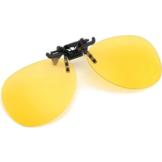 Aviator Clip-on Solbriller - Gul Natvision & UV-beskyttelse