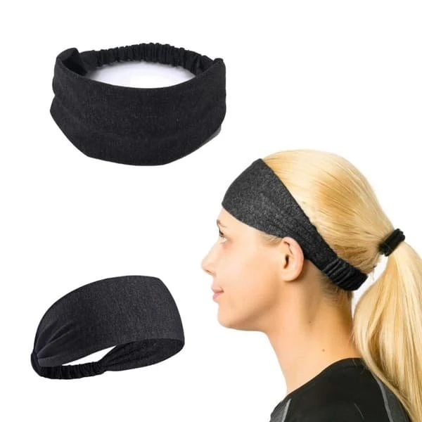 Yoga Headband Hair Band til sportstræning - Sort
