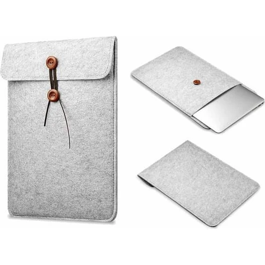 Laptop Sleeve i grå filt - 13,3 tommer
