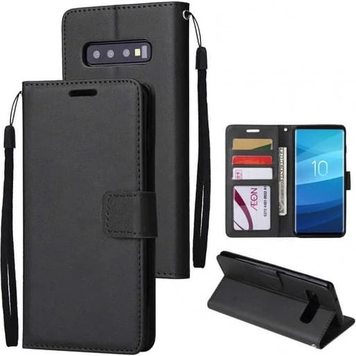 Samsung Galaxy S10e Wallet Lædercover - Sort