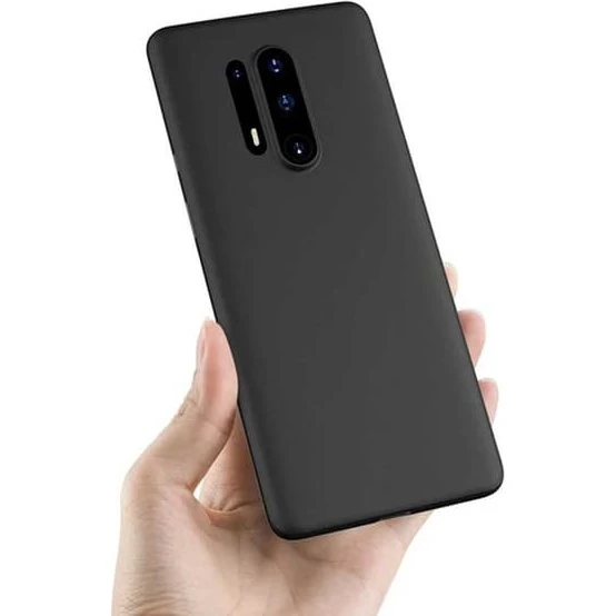 OnePlus 8 Pro Cover - Tynd sort TPU Bumper Case