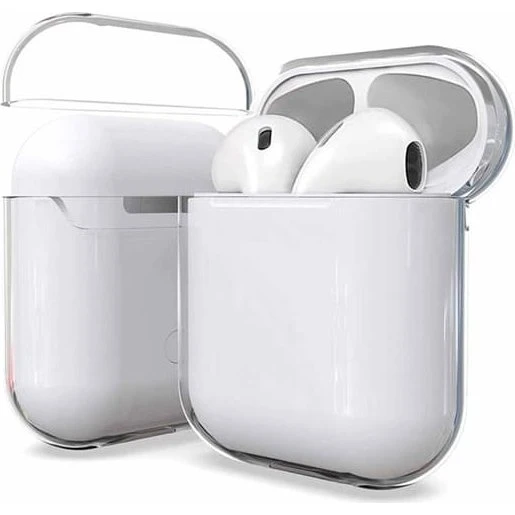 Apple AirPods 1/2 Gennemsigtig Shockproof Silikoneetui