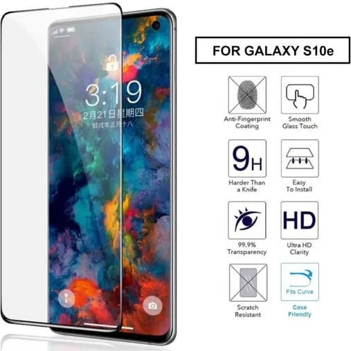 Samsung Galaxy S10 Plus Skærmbeskytter 2-pak Carbon Fiber 9H