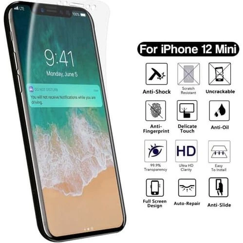 iPhone 12 mini Nanoedge Skærmbeskytter - Ultra-tynd & HD