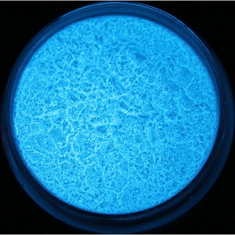 Blå Glow in the Dark Glitterpudder til negle