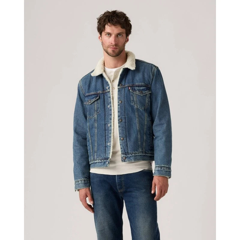 Levi's Type III Sherpa Trucker jakke – blå