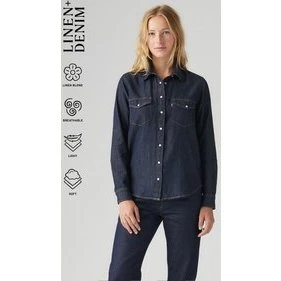 Levi's Iconic Western skjorte, denim (navy)