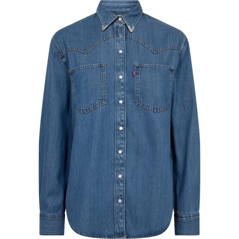 Levi's Teodora Western Langærmet Denimskjorte