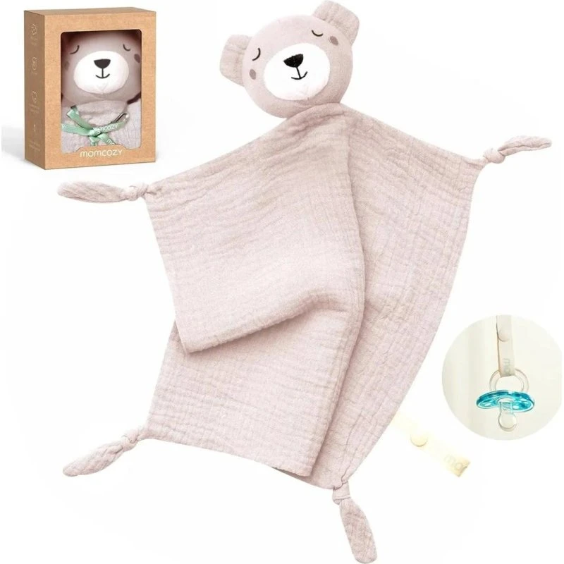 Momcozy Nusseklud Bamse i Bomuld - Pink