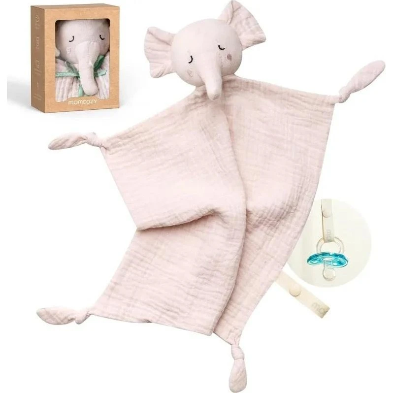 Momcozy Sutteklud Elefant i Bomuld - Pink