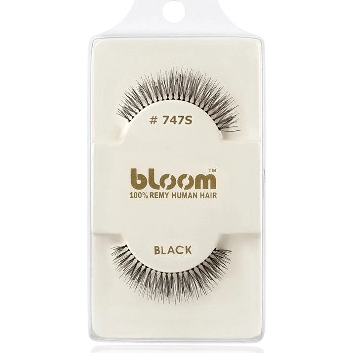 Bloom Naturlige Falske Øjenvipper nr. 747S - Sort, 1 cm