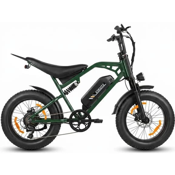 ESKUTE V202 Elcykel - 48V 20.8Ah, 20" Fat Tire, Grøn