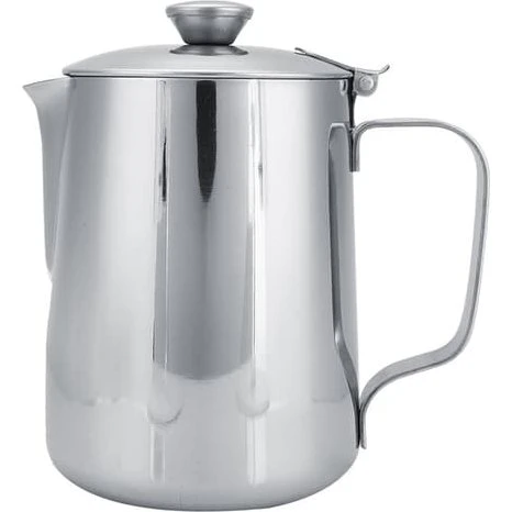 Kaffekande i rustfrit stål med låg til Latte Art (600 ml)