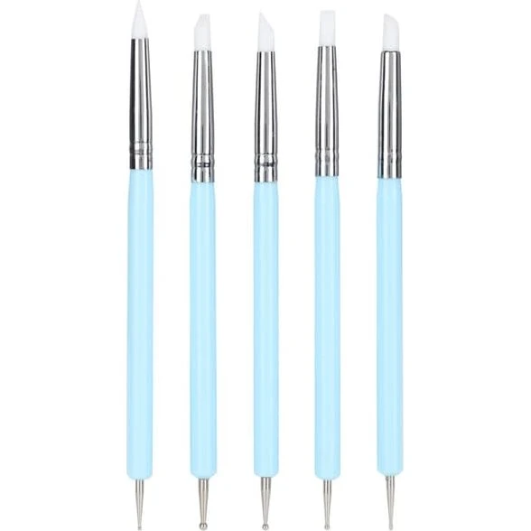 Silikone Ler Skulptur Pen Sæt - 5 essentielle værktøjer