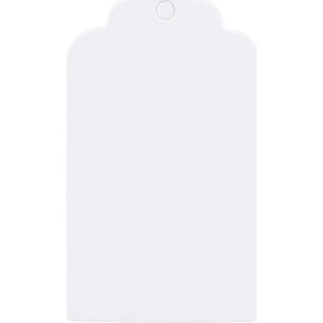 Blanko Kraft Papir Hængeetiketter - 100 stk. (7x4 cm)