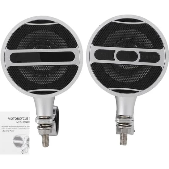 Vandtæt Bluetooth Motorcykelhøjttaler - 12V Stereo med FM Radio