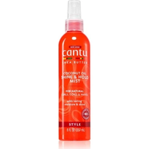 CANTU Shea Butter Fugtgivende Spray til Bølget og Krøllet Hår, 237 ml