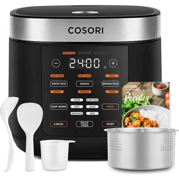Cosori Multi-Cooker Chef Edition 5 L - Sort/Sølv