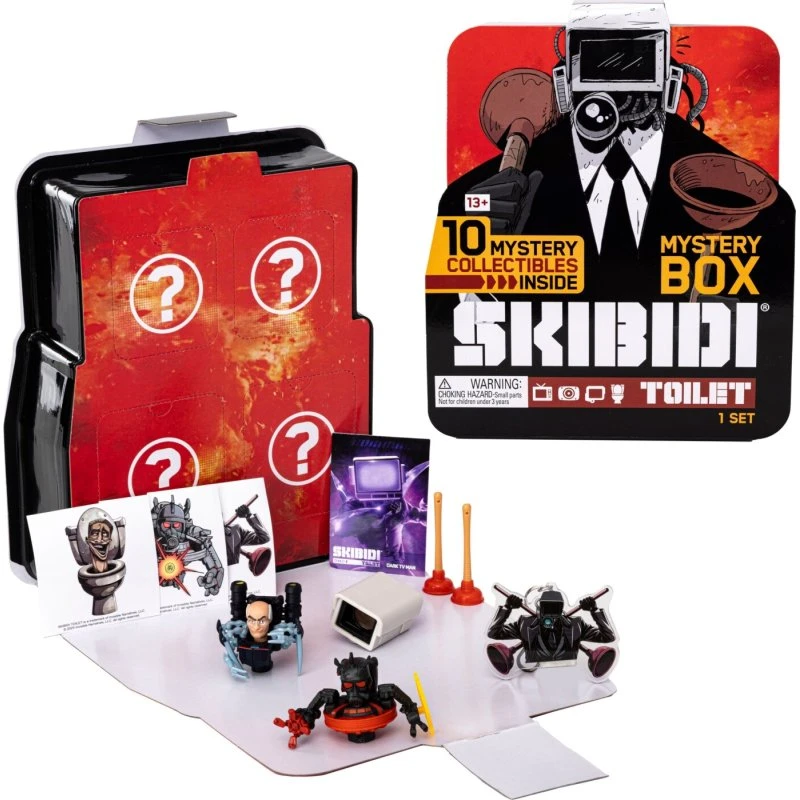 Skibidi Toilet Mystery Box med eksklusive minifigurer