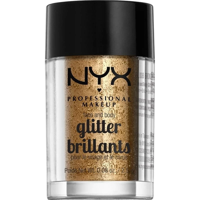 NYX Professional Makeup Glitter Ansigts- og Kropsglitter 08 Bronze 2,5g