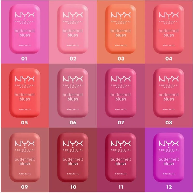 NYX Professional Makeup Buttermelt Powder Blush 01 My Butta Half 5 g