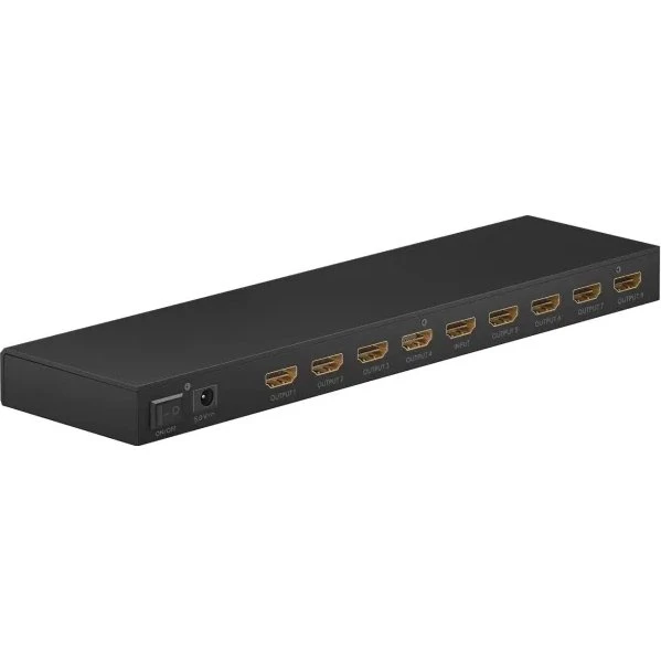 Goobay HDMI Splitter 1 til 8, 4K@60Hz (sort)