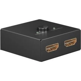 Goobay Manuel HDMI-switch 2 til 1 (4K@30Hz) - Sort
