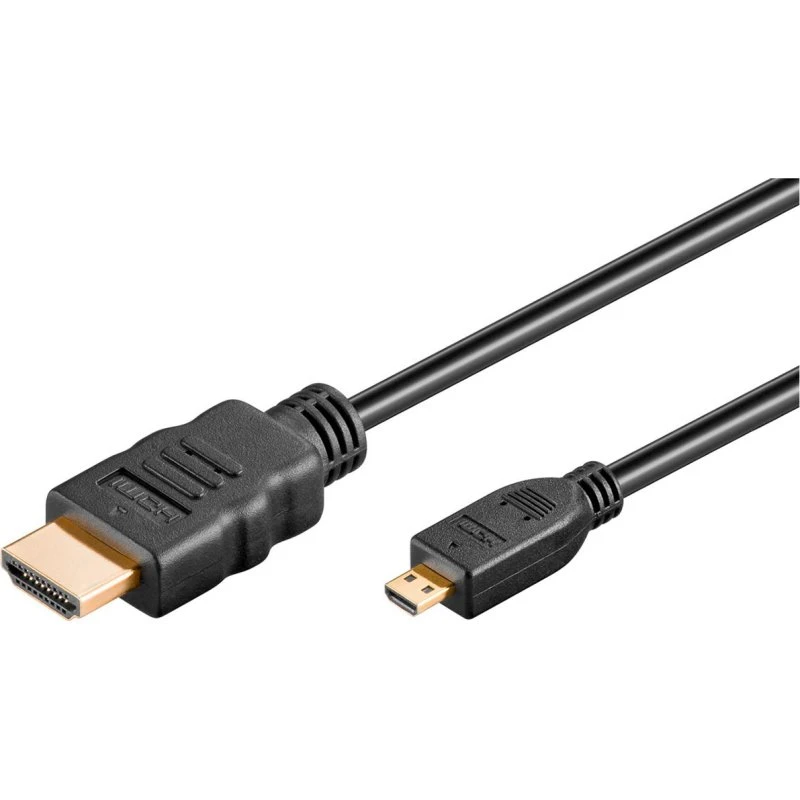 Goobay Micro HDMI-kabel 3 m (HDMI A → Micro D, 4K@60Hz, Ethernet)
