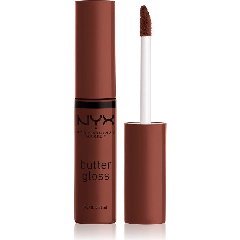 NYX Professional Makeup Butter Lip Gloss - 51 Brownie Drip, 8 ml