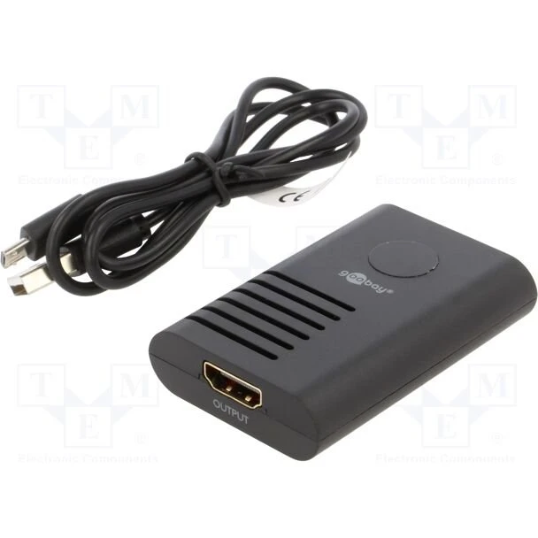 Goobay HDMI-repeater 4K 60 Hz (HDMI 2.0, sort)