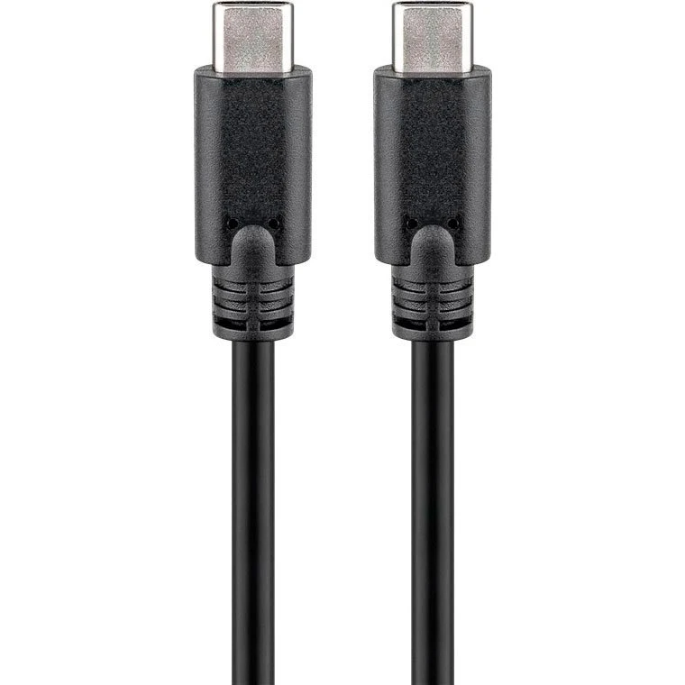 Goobay USB-C kabel 60W 0,5 m - USB-C til USB-C, sort